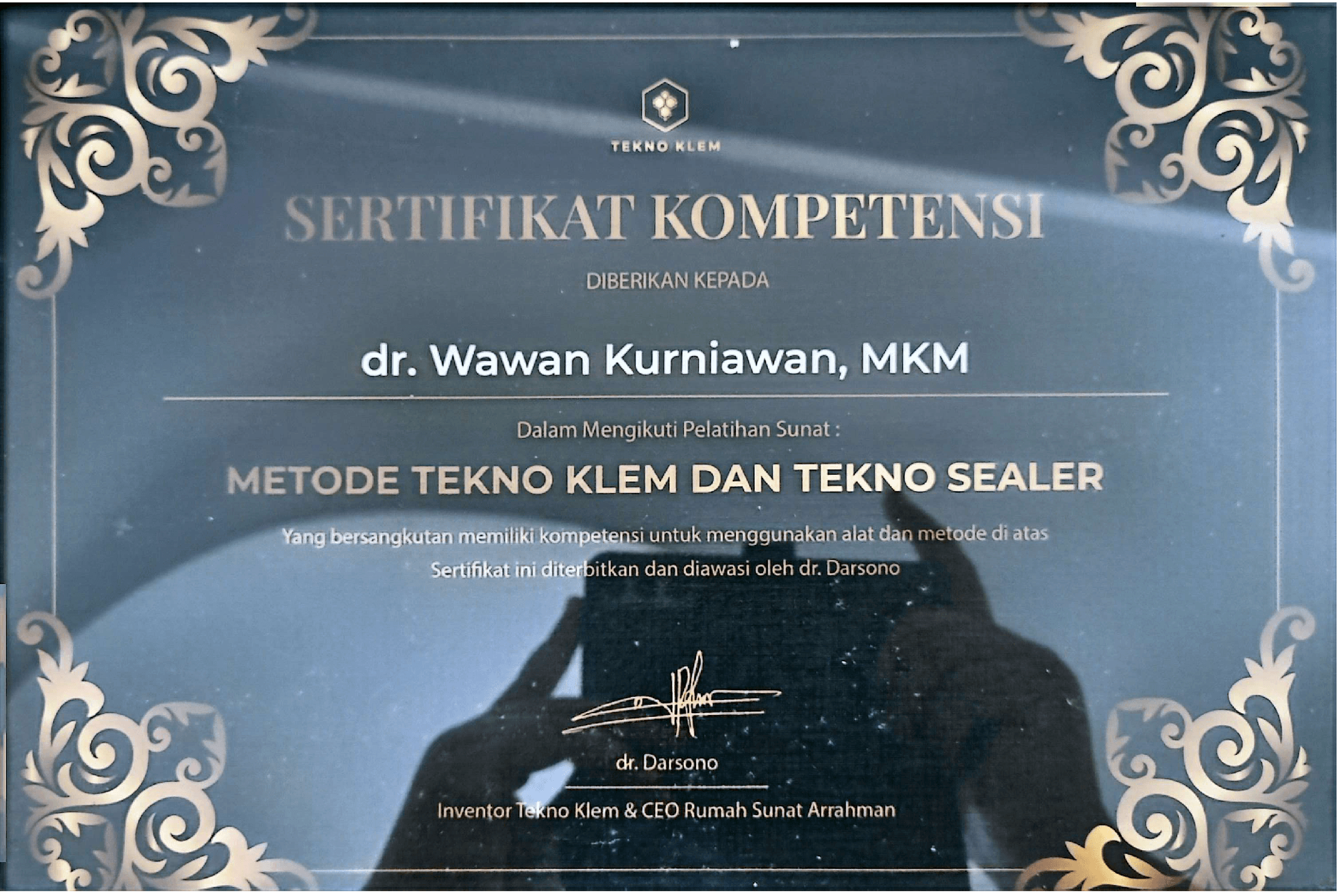 Sertifikat Kompetensi Metode Tekno Klem & Tekno Sealer
